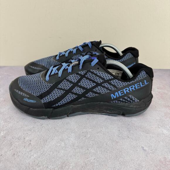 Merrell Bare Access Flex Shield Blue Trail Running Shoes J77612 Womens Size 8.5 - Picture 2 of 12
